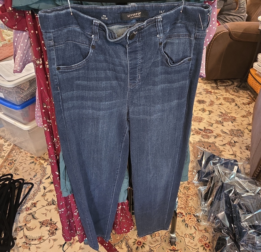 Liverpool Women’s Straight Leg Jeans in Dark Indigo